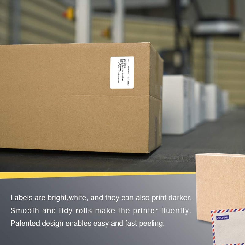 BETCKEY - 2" x 1.5" (51 mm x 38 mm) UPC Barcode & Address Labels Compatible with Zebra & Rollo Label Printer,Premium Adhesive & Perforated [10 Rolls, 10000 Labels] - Image 5